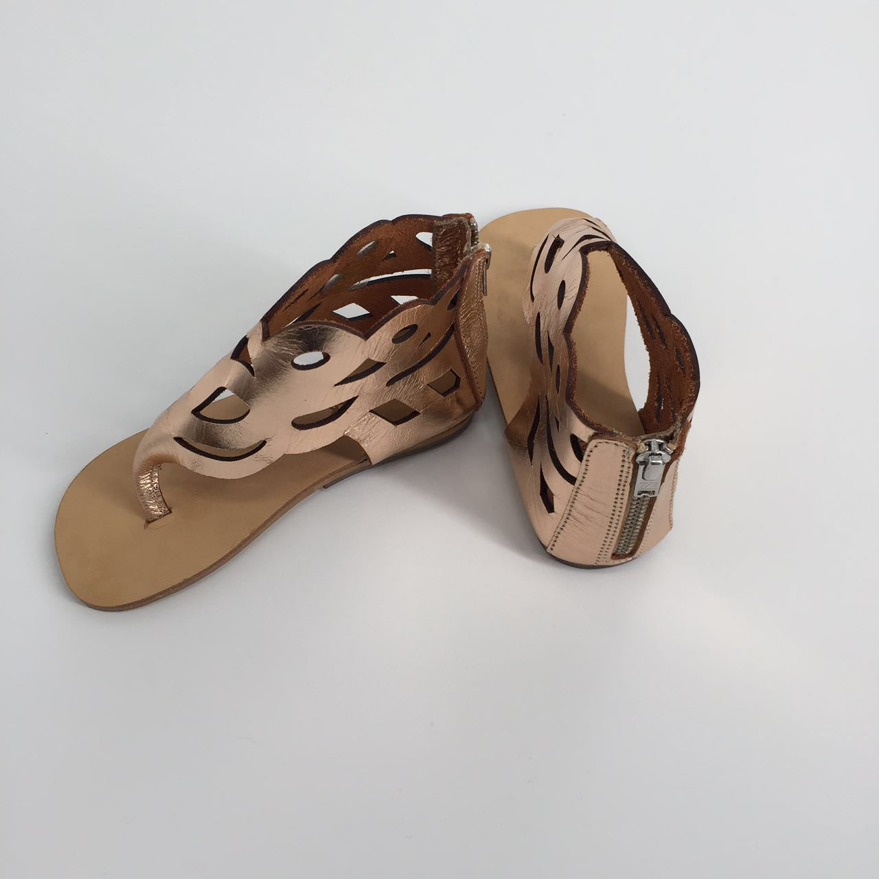 Girls Gold Sandals