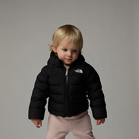 The North Face 婴儿双面 Perrito 连帽夹克（黑色）