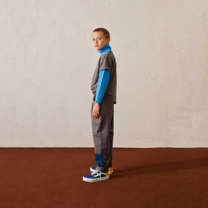 儿童灰色Logo棉T恤