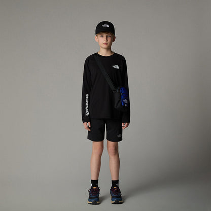 The North Face 儿童 Never Stop 长袖 T 恤（黑色）