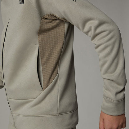 The North Face 男童 Mountain Athletics 全拉链连帽衫（米色）