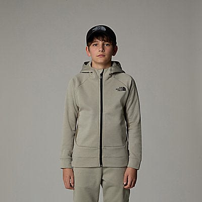 The North Face 男童 Mountain Athletics 全拉链连帽衫（米色）