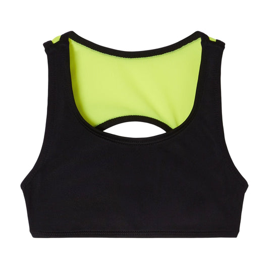 女童黑色Logo运动T恤