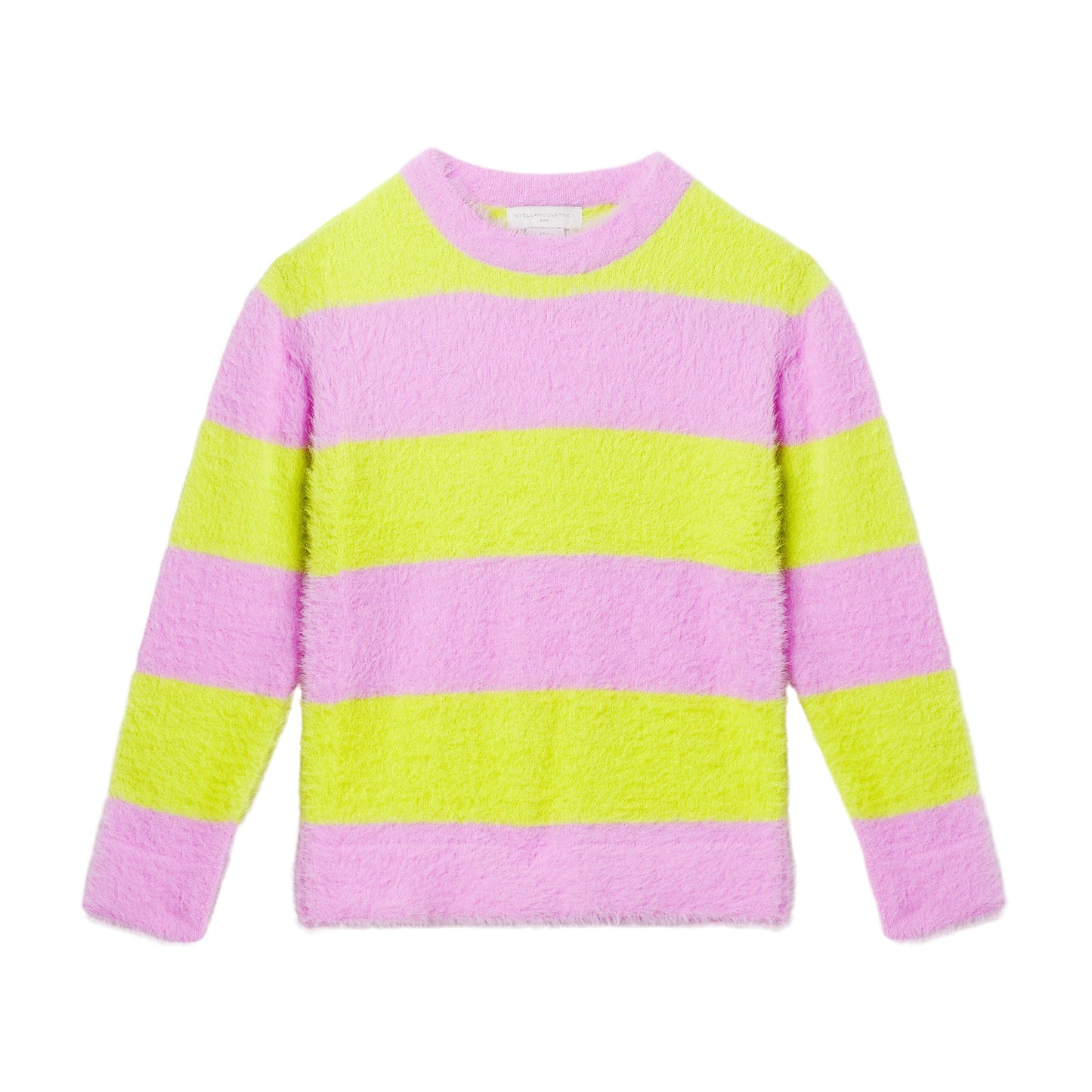 女童粉色条纹毛衣