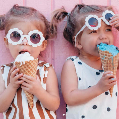 'Pixie'润玉亮白色太阳镜