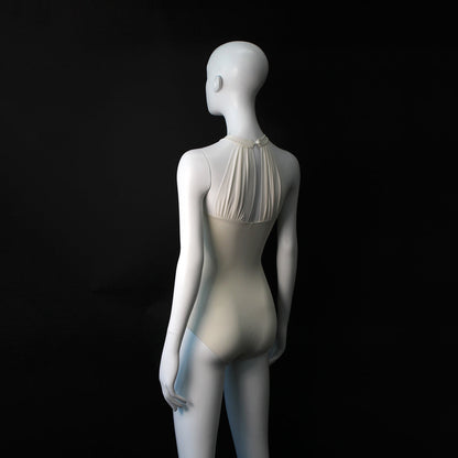 女士奶油白芭蕾舞连体衣