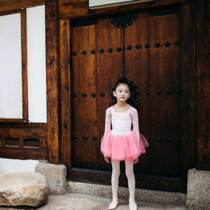 女童粉色芭蕾舞连体衣