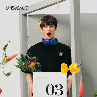 亲子款黑色三防短袖T恤