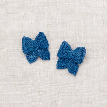 女童蓝色蝴蝶结发夹