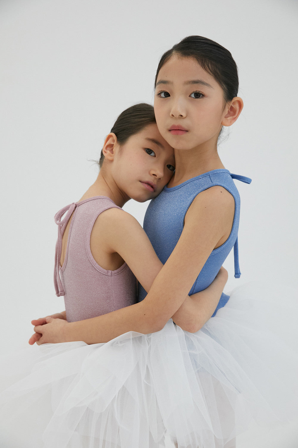 女童蓝色芭蕾舞连体衣