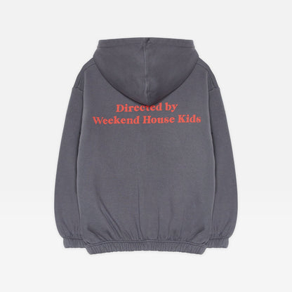 儿童灰色拉链上衣