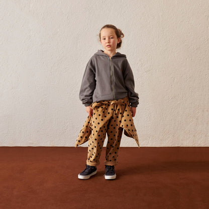 儿童灰色拉链上衣