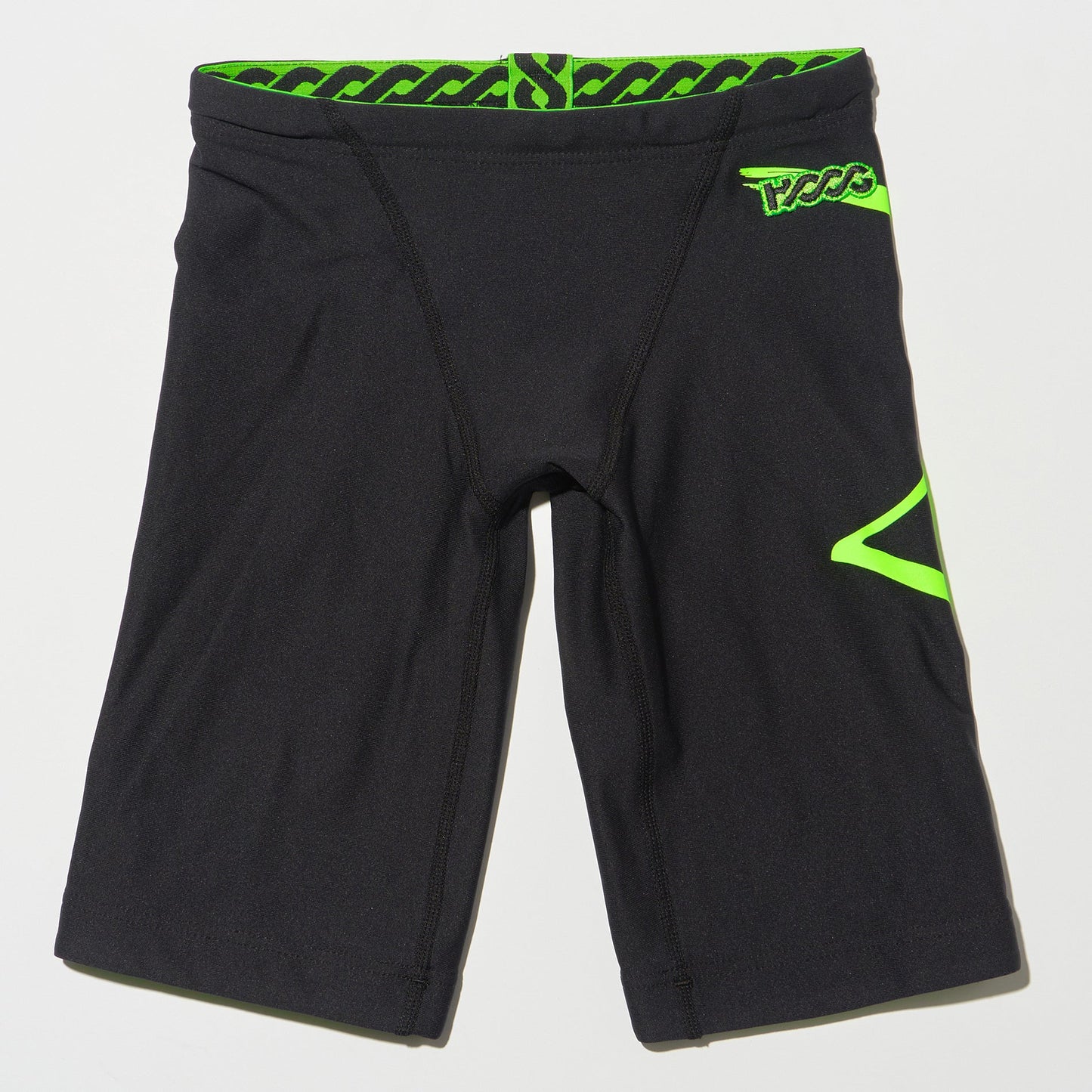 男童黑色Logo专业泳裤