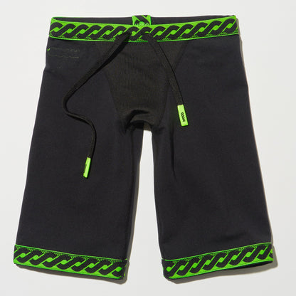 男童黑色Logo专业泳裤