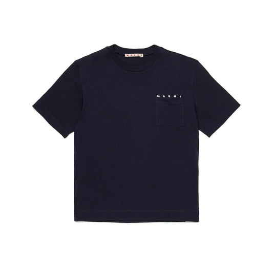 儿童藏青色Logo棉T恤