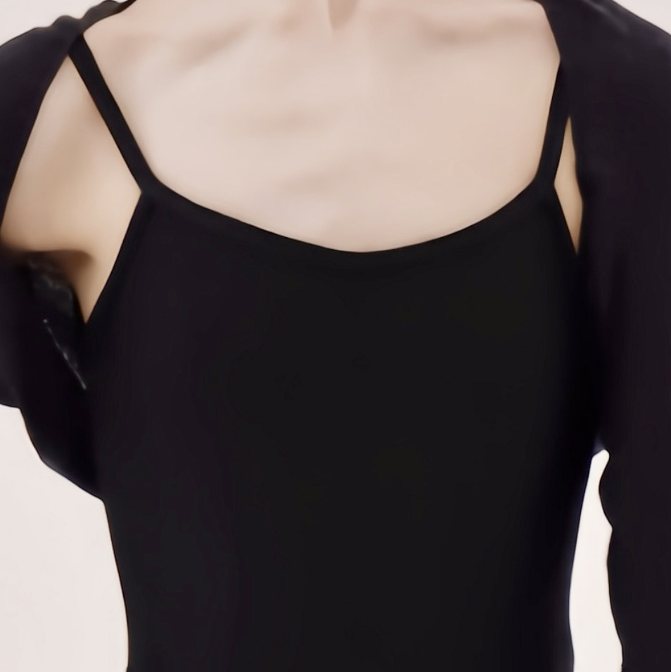 女童黑色芭蕾舞连体衣(New Bella Entrance Exam Leotard Black/black)