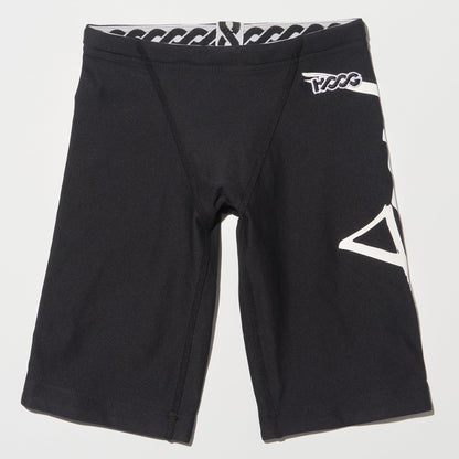 男童黑色Logo专业泳裤