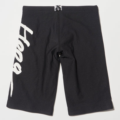 男童黑色Logo专业泳裤