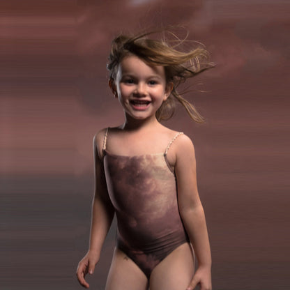 女童灰粉色芭蕾舞连体衣(J202LE02VL/sunrise)