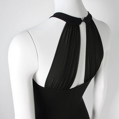 女士黑色芭蕾舞连体衣