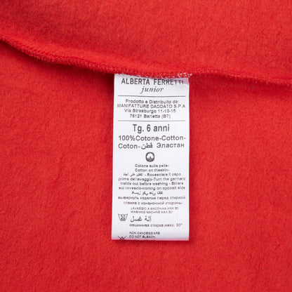 女童红色棉卫衣