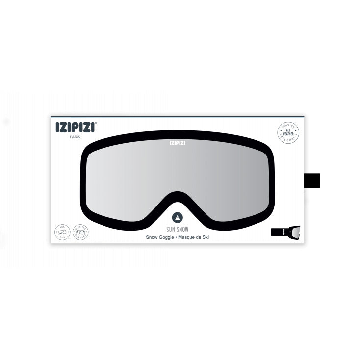 成人款黑色滑雪镜