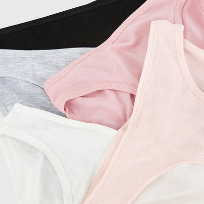 女士彩色棉内裤套装(5件)