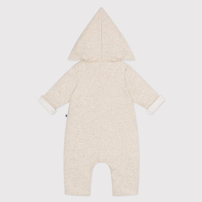 婴儿米色棉连体衣