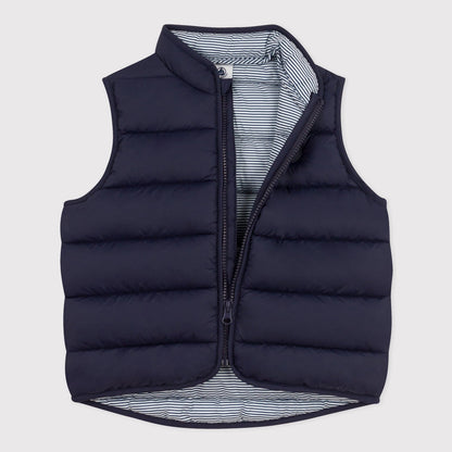 男童藏蓝色棉马甲