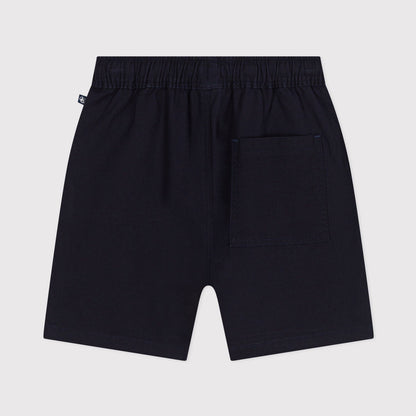 男童藏青色棉短裤