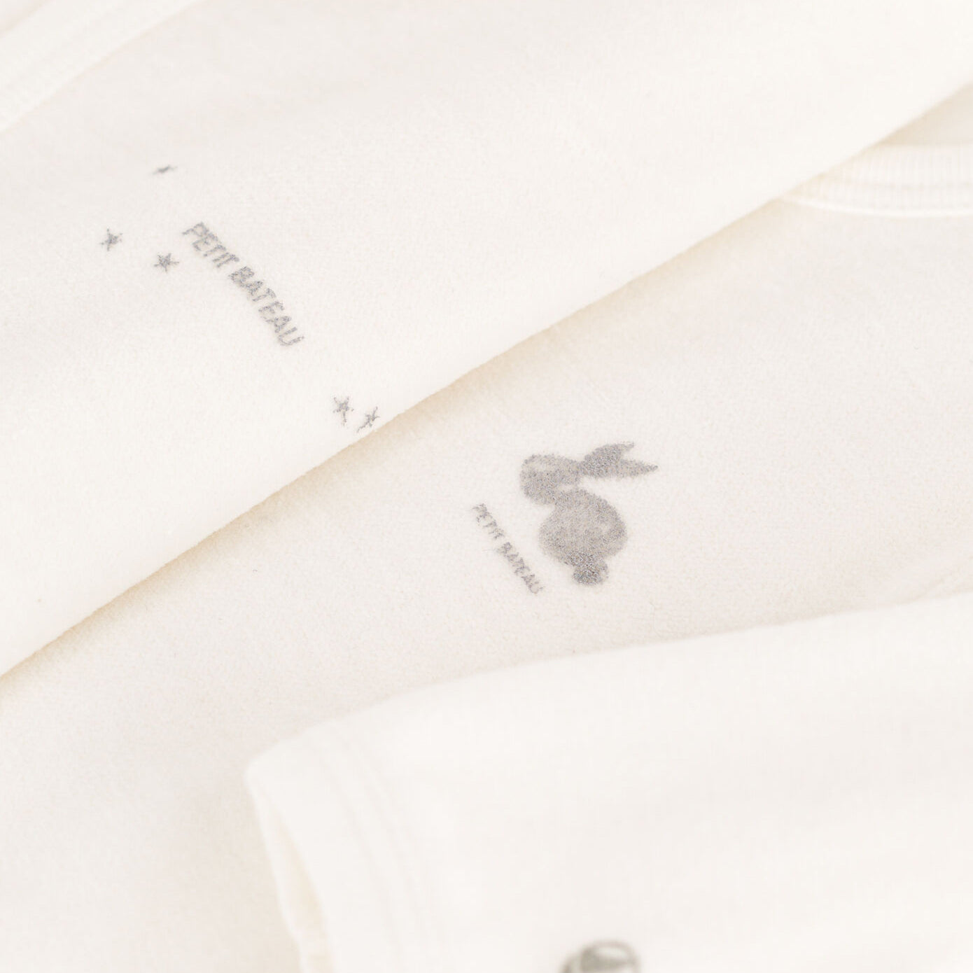 婴儿白色棉连体衣套装(2件)