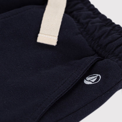 男童藏青色棉短裤