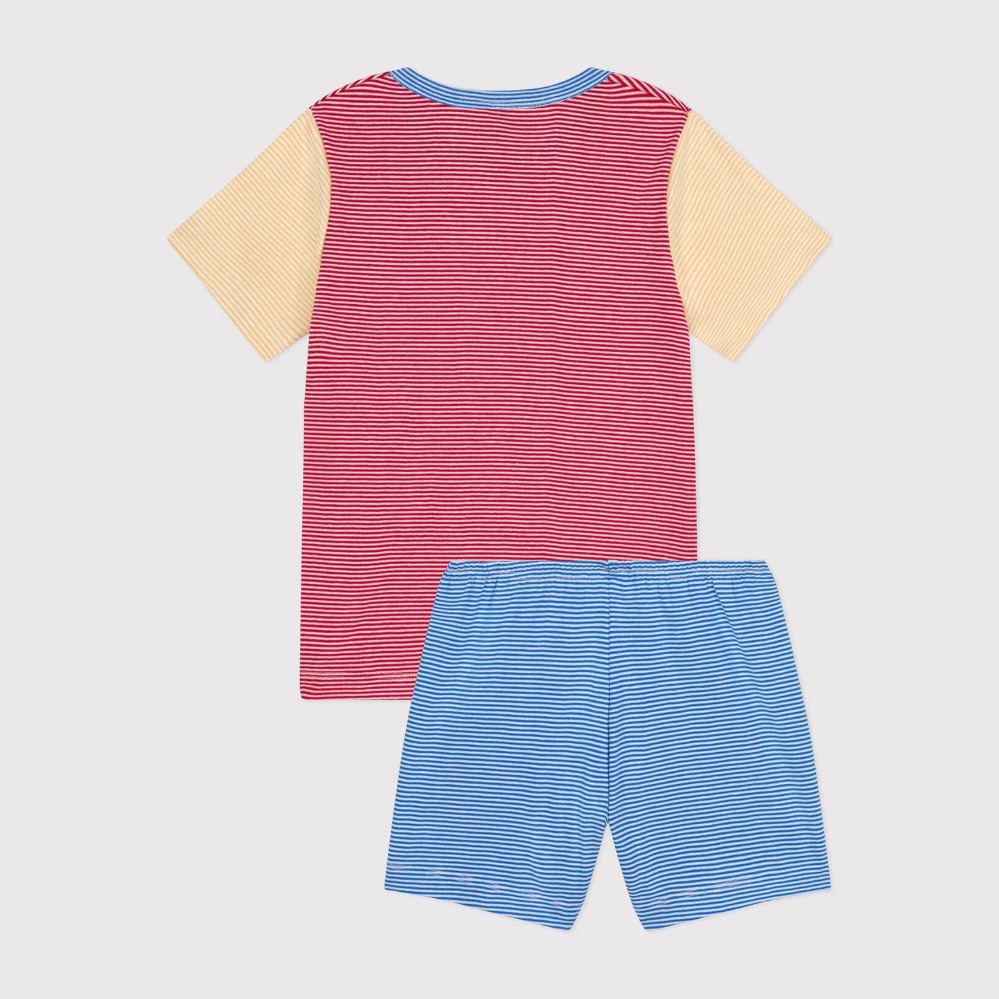 男童红色条纹棉睡衣套装