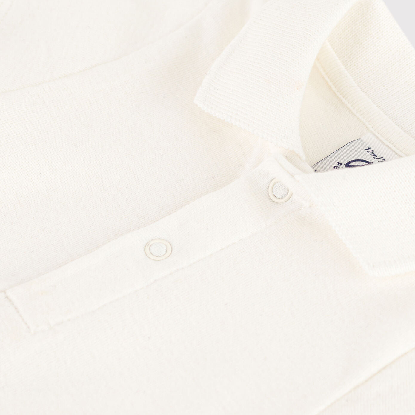 婴儿白色棉连体衣