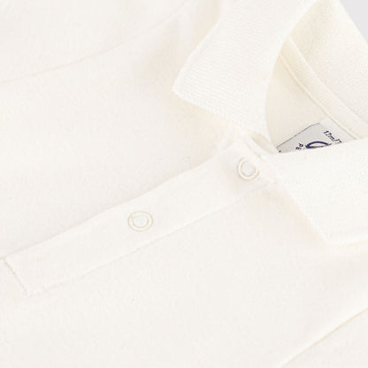 婴儿白色棉连体衣