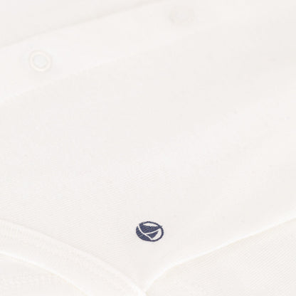 婴儿白色棉连体衣