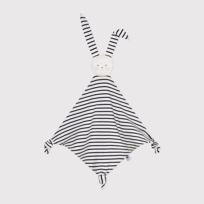 婴儿藏青色条纹安抚巾(43 x 34 cm)