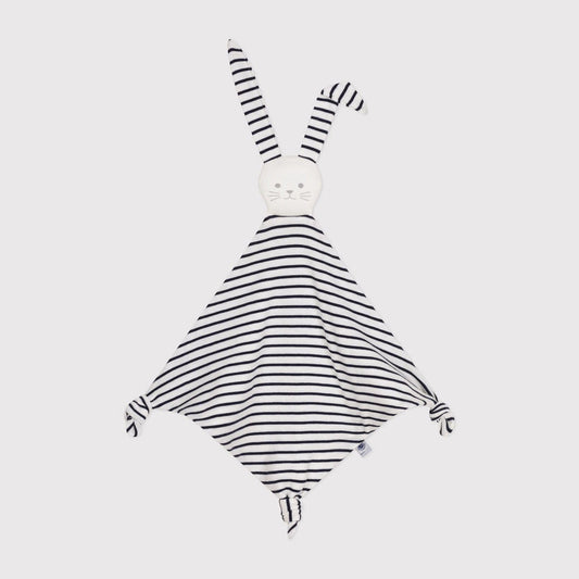婴儿藏青色条纹安抚巾(43 x 34 cm)