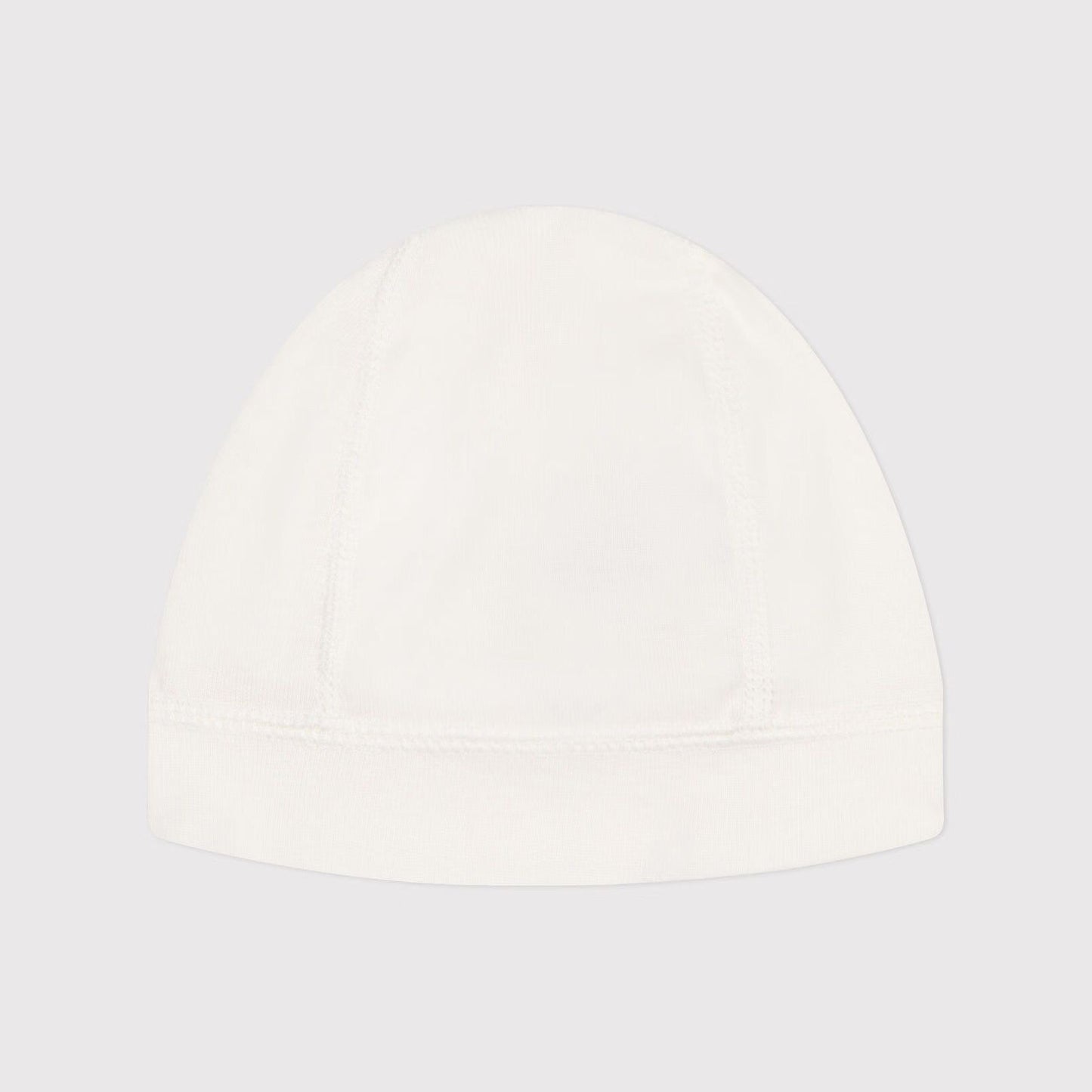 婴儿白色棉帽子