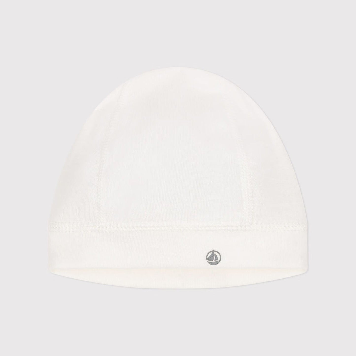 婴儿白色棉帽子