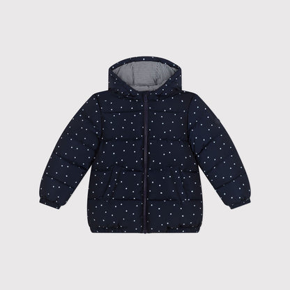 女童深蓝色星星棉服