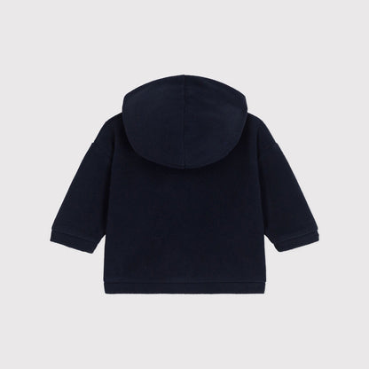 男婴藏青色抓绒夹克