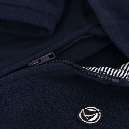 男婴藏青色抓绒夹克