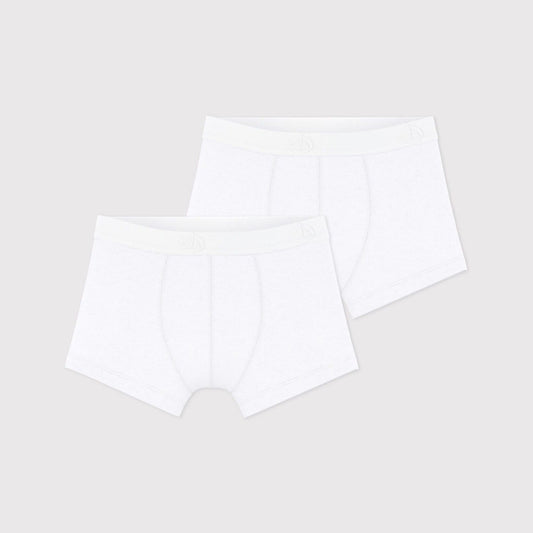 男童白色棉内裤套装(2件)