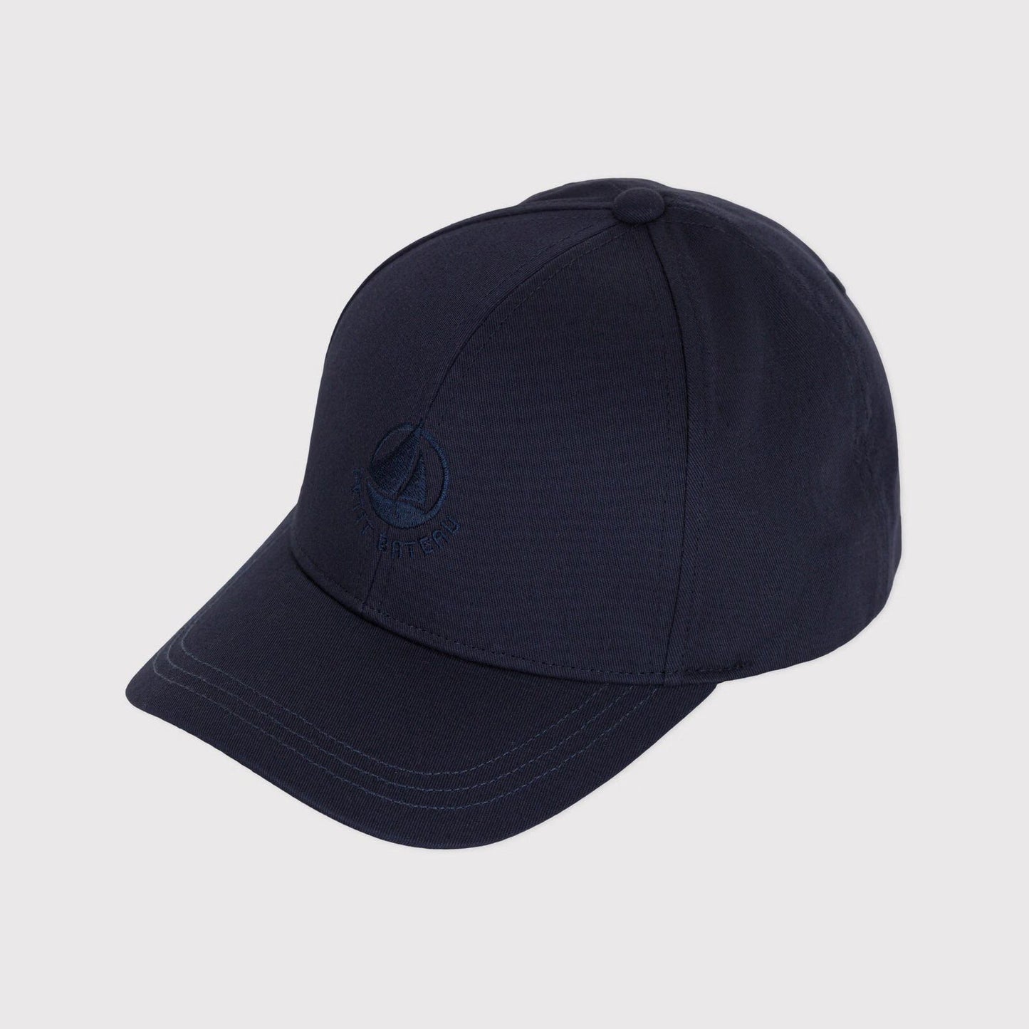 男童藏青色刺绣Logo棒球帽
