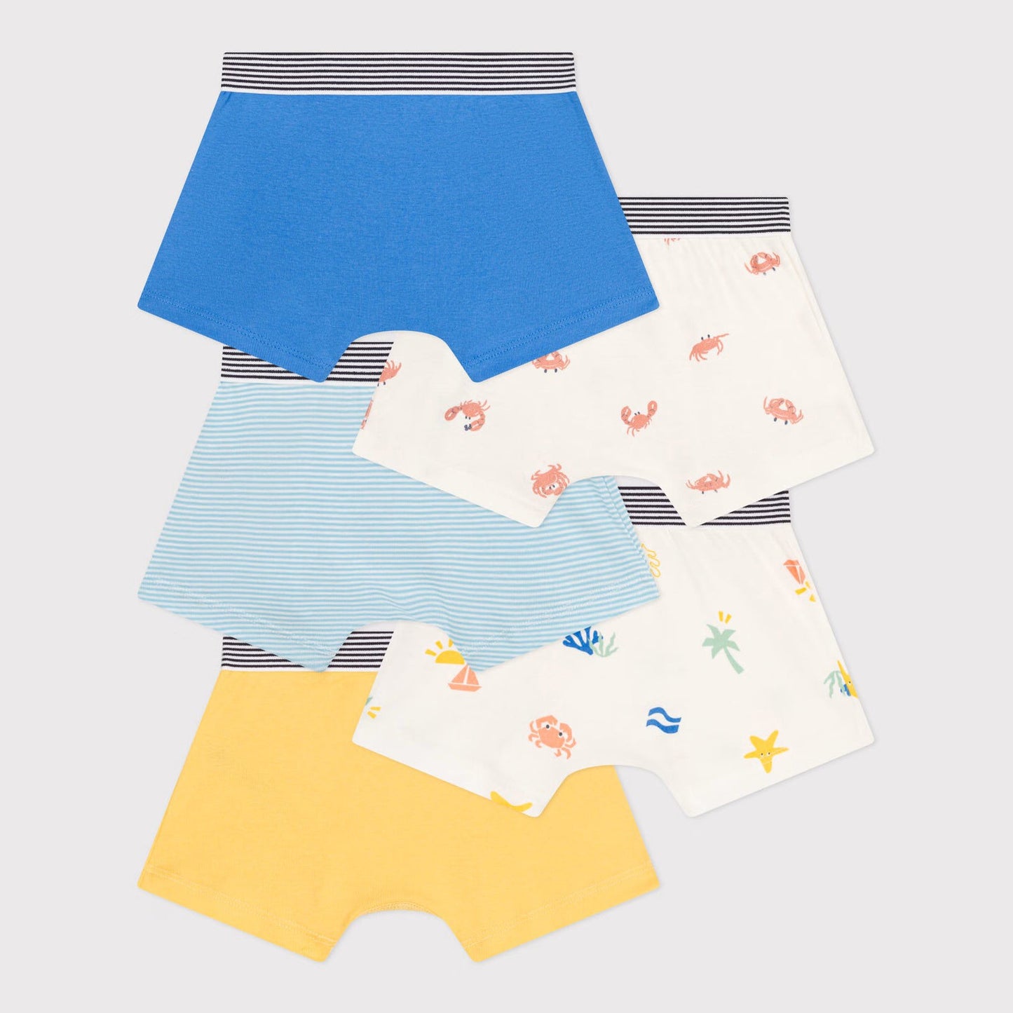 男童彩色棉内裤套装(5件)