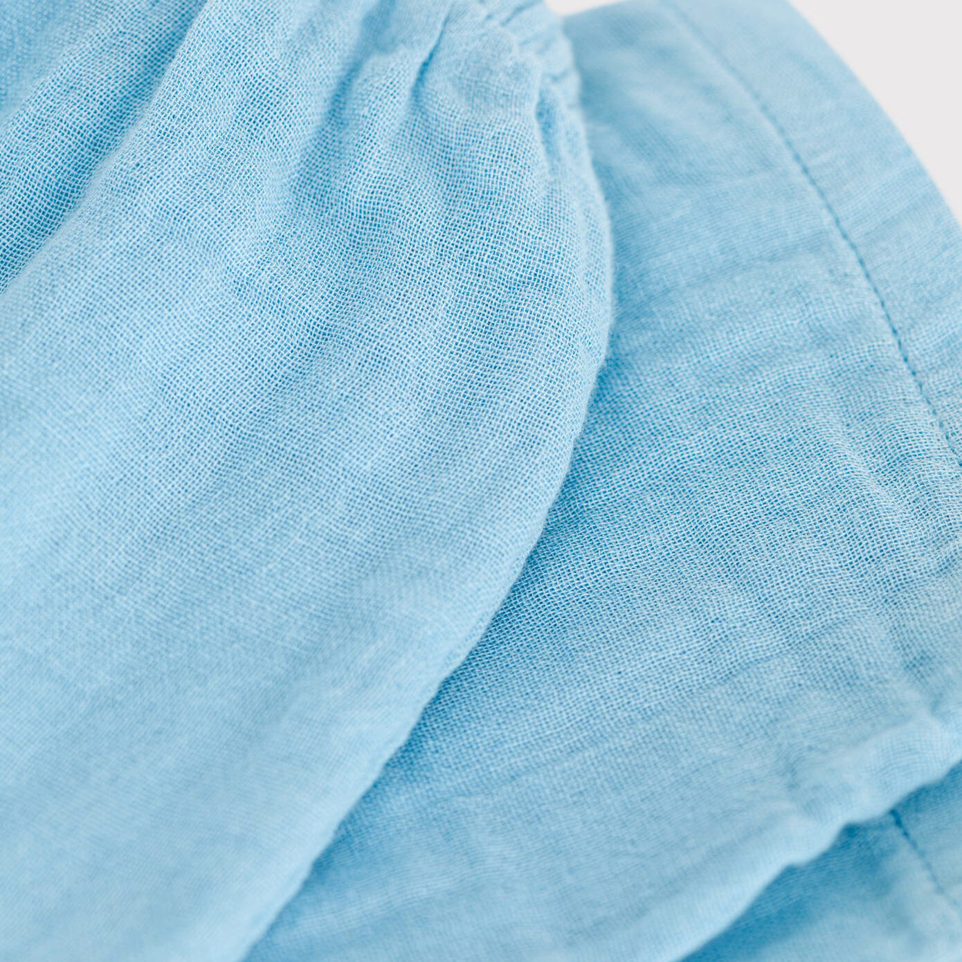 婴儿蓝色棉长裤