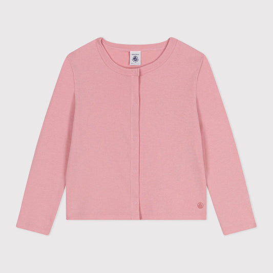 女童粉色Logo棉开衫