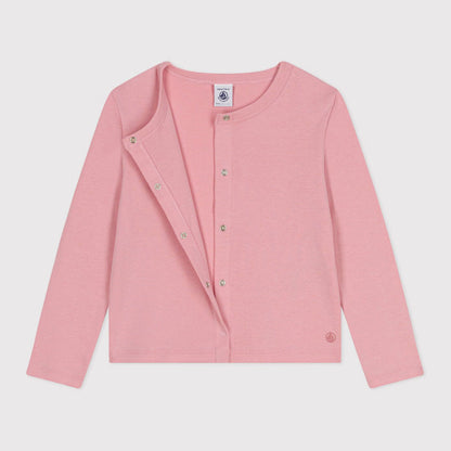 女童粉色Logo棉开衫