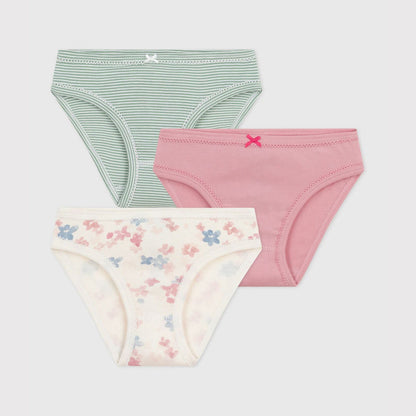 女童彩色棉内裤套装(3件)